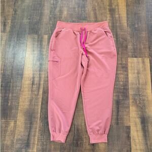 Figs Zamora Jogger Mauve Scrub Pants Size XXL